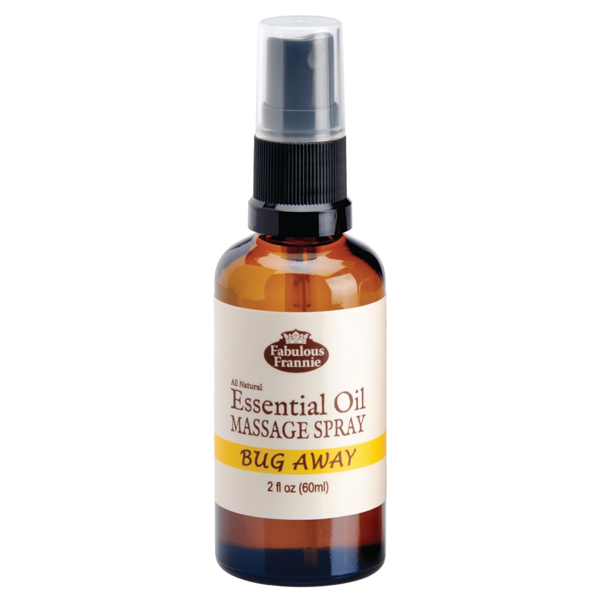 Fabulous Frannie Bug Away Spritz bottle for on-the-go aromatherapy.