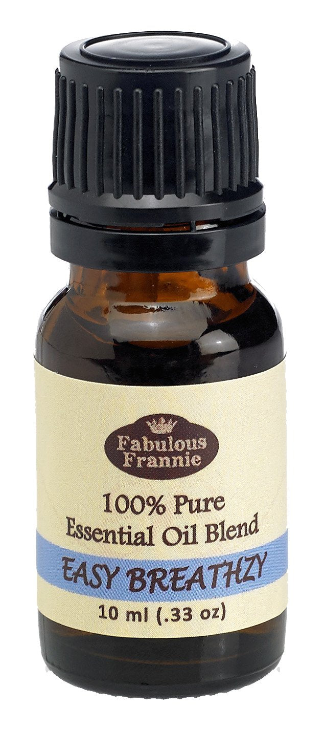 Fabulous Frannie Easy Breathzy amber bottle to protect oils from light