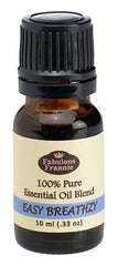 Fabulous Frannie Easy Breathzy amber bottle to protect oils from light