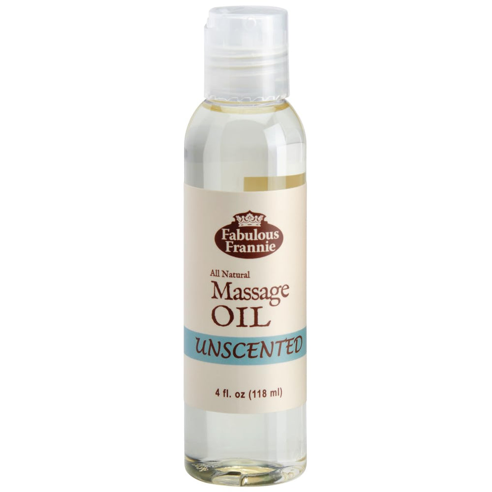 Fabulous Frannie unscented massage oil bottle ready for DIY essential oil blends