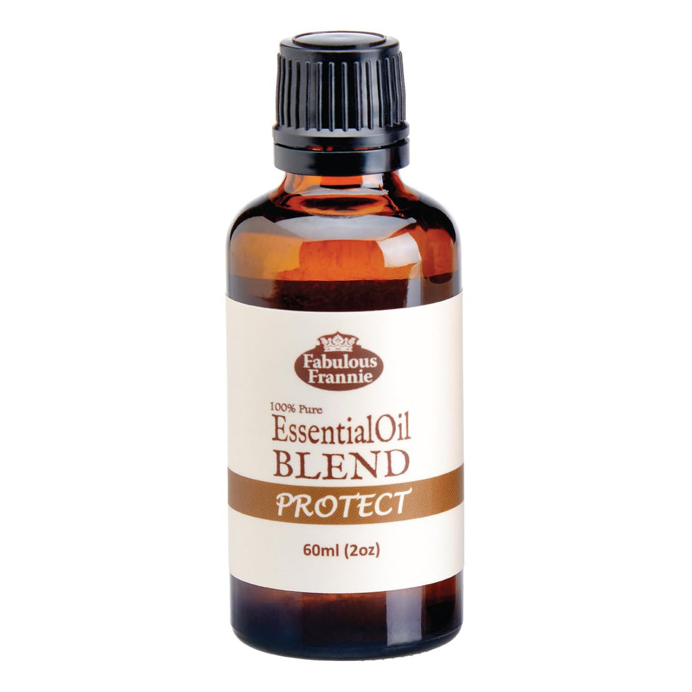 Fabulous Frannie Protect bottle-front for pure essential oil blend.