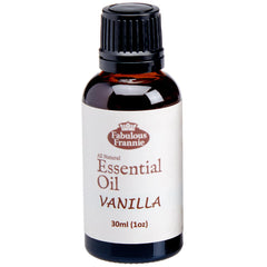 Fabulous Frannie Vanilla essential oil bottle for cozy diffuser aromas and calm spaces