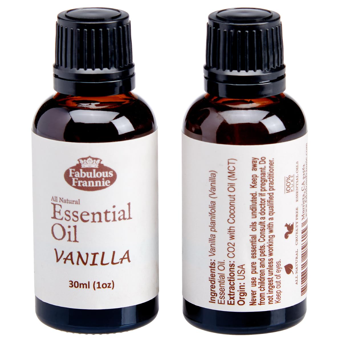 Fabulous Frannie vanilla oil diffuser-blend ready for soothing room fragrance