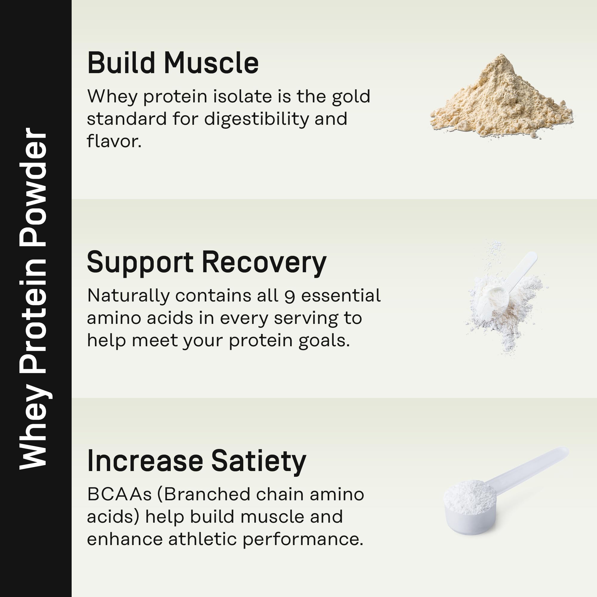 Factor Form Vanilla whey powder bottle with scoop for quick nutrition