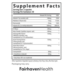 Close-up of herbal blend in CountBoost with ashwagandha and maca.