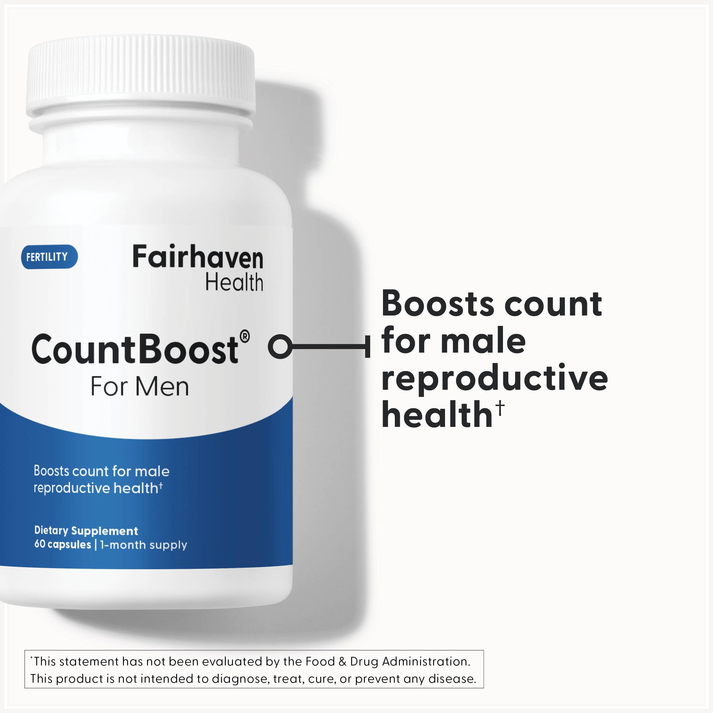 CountBoost capsules in hand showing easy-to-swallow daily regimen.