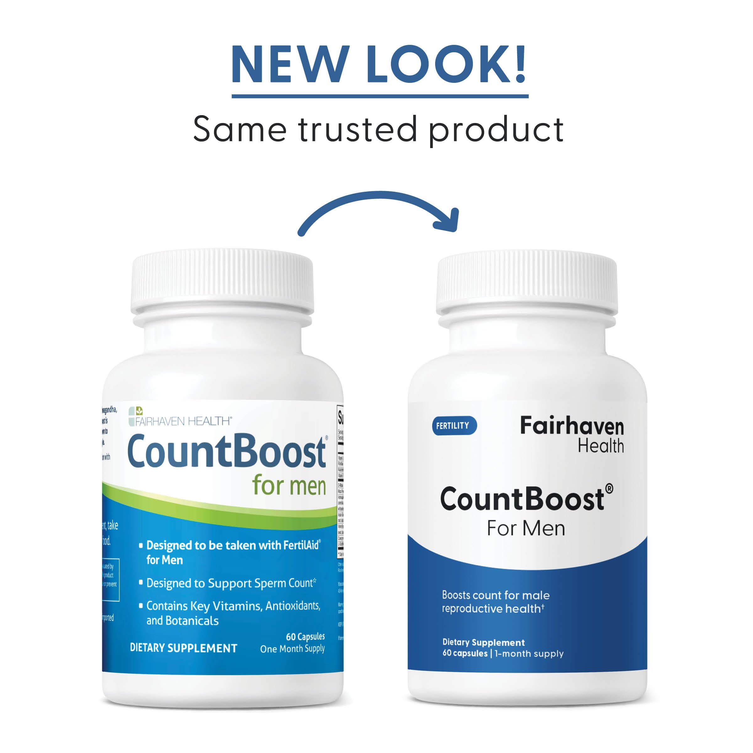 CountBoost bottle close-up with quality-testing badge.