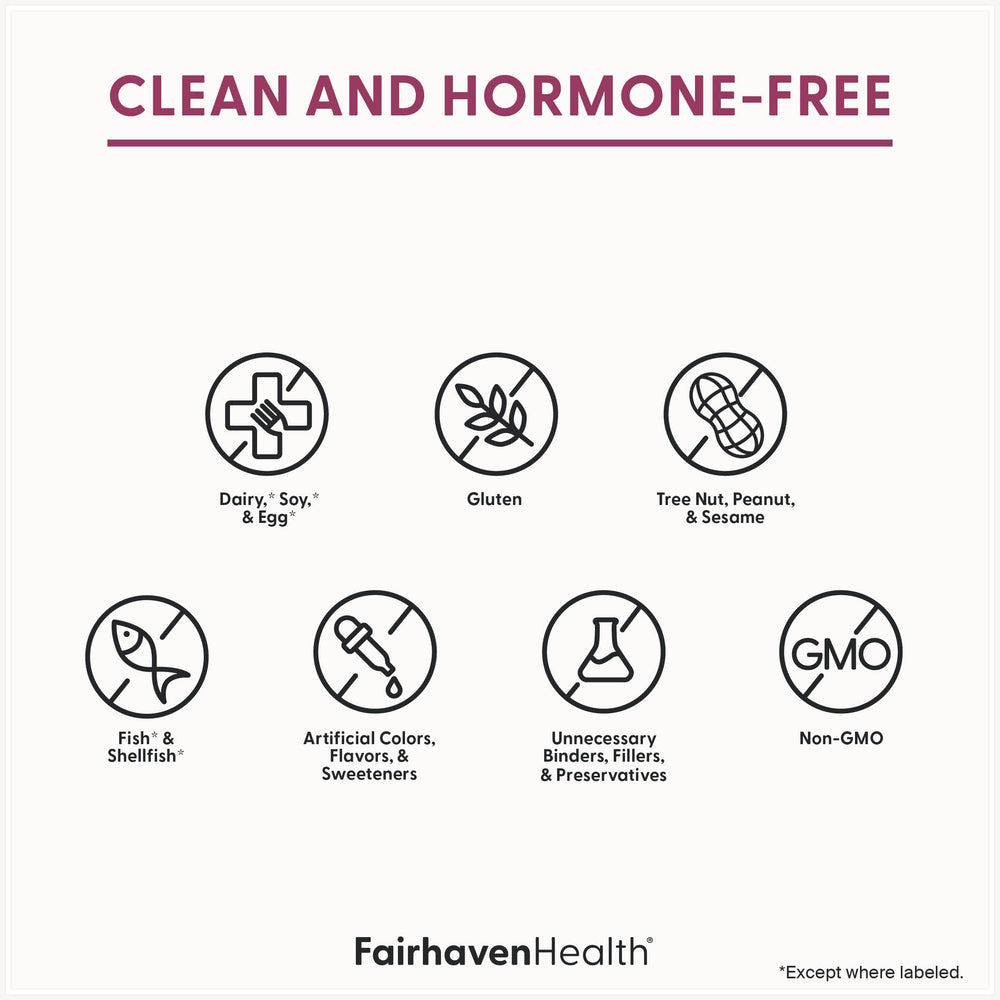 Fairhaven Health FertileCM probiotic bottle featuring Lactobacillus acidophilus for balance