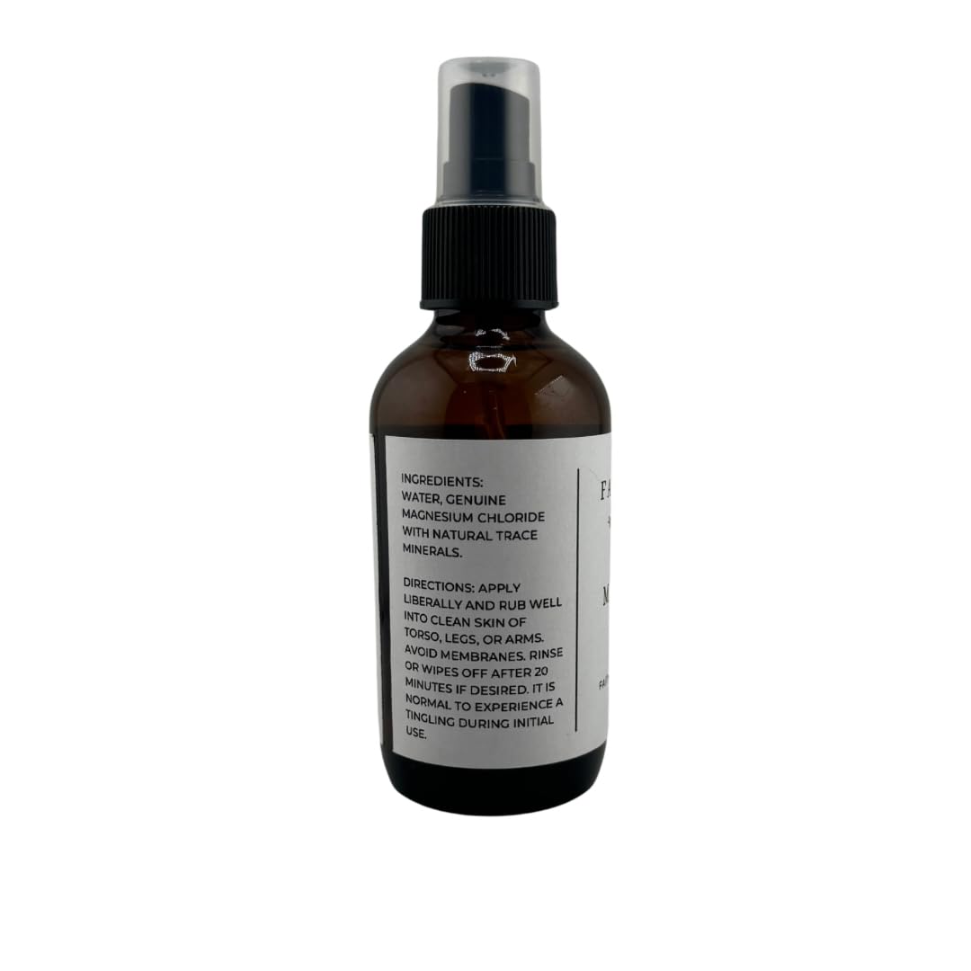 Spray bottle in action for quick, non-greasy application on shoulders.