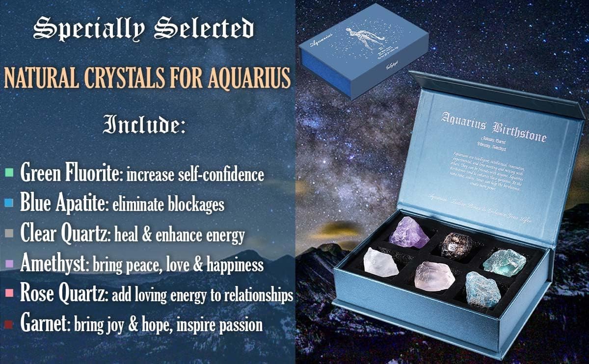 Close-up of Faivykyd Aquarius stones showing natural colors for calm focus.