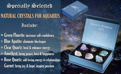 Close-up of Faivykyd Aquarius stones showing natural colors for calm focus.