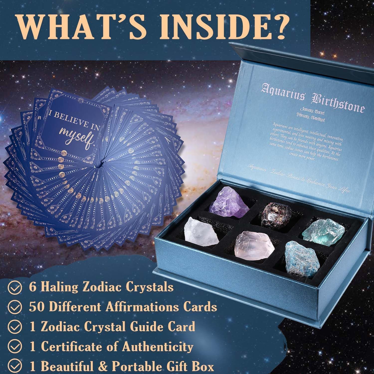 At-home meditation with Faivykyd Aquarius crystals and cards for soothing vibes.
