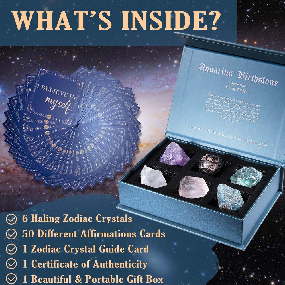 At-home meditation with Faivykyd Aquarius crystals and cards for soothing vibes.