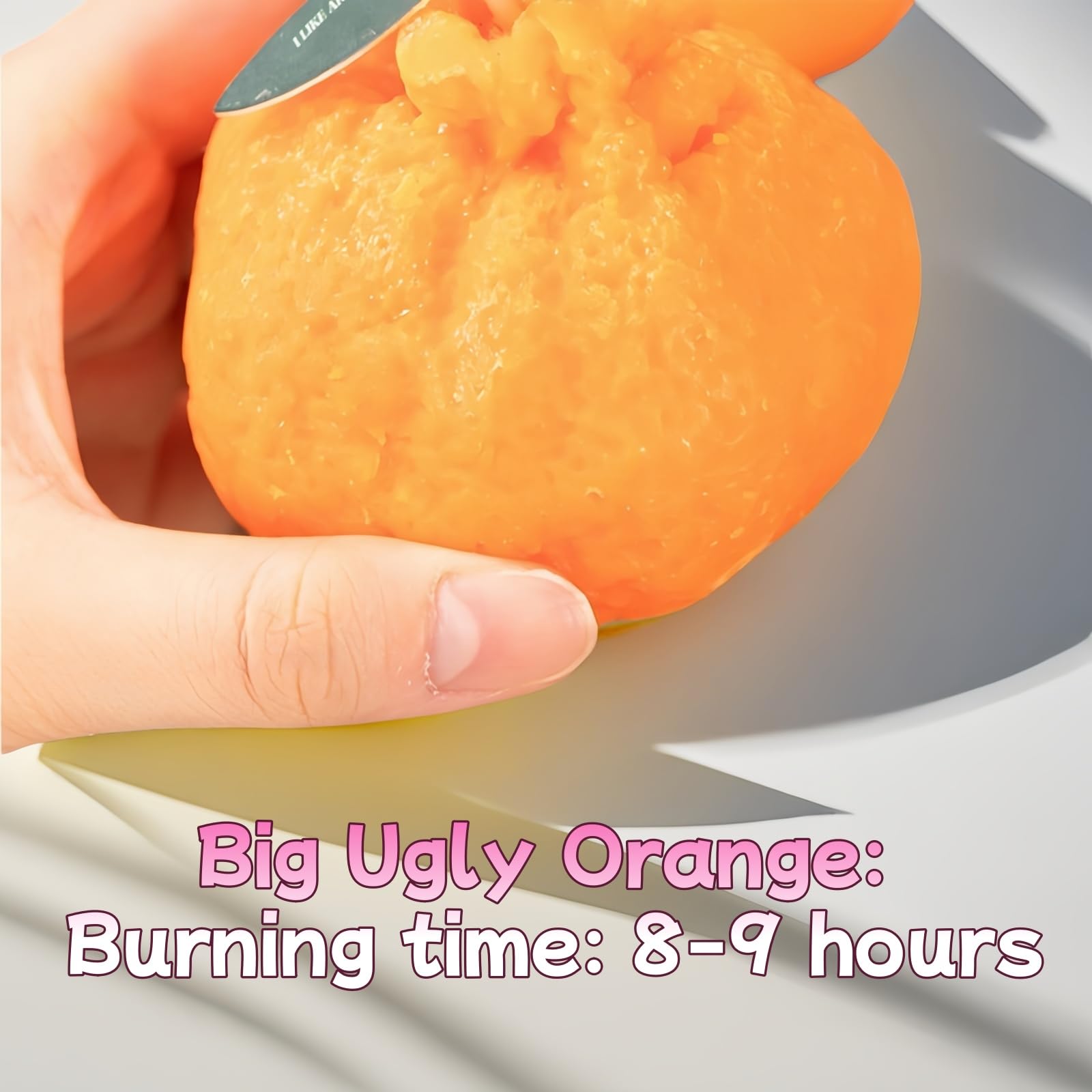 FANBODTA orange candle lab-tested airpurification demo shows reduced irritants.