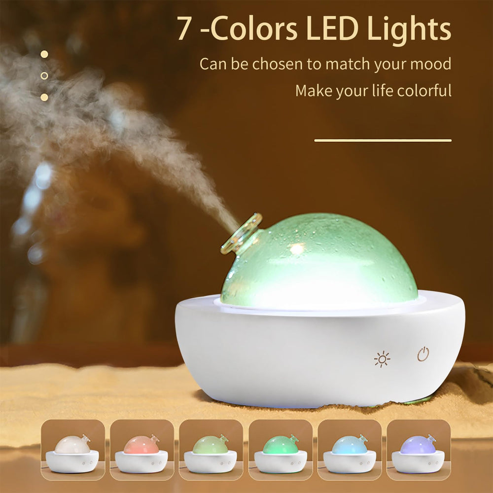 Fancemot diffuser 180ml tank supports longer aroma sessions.