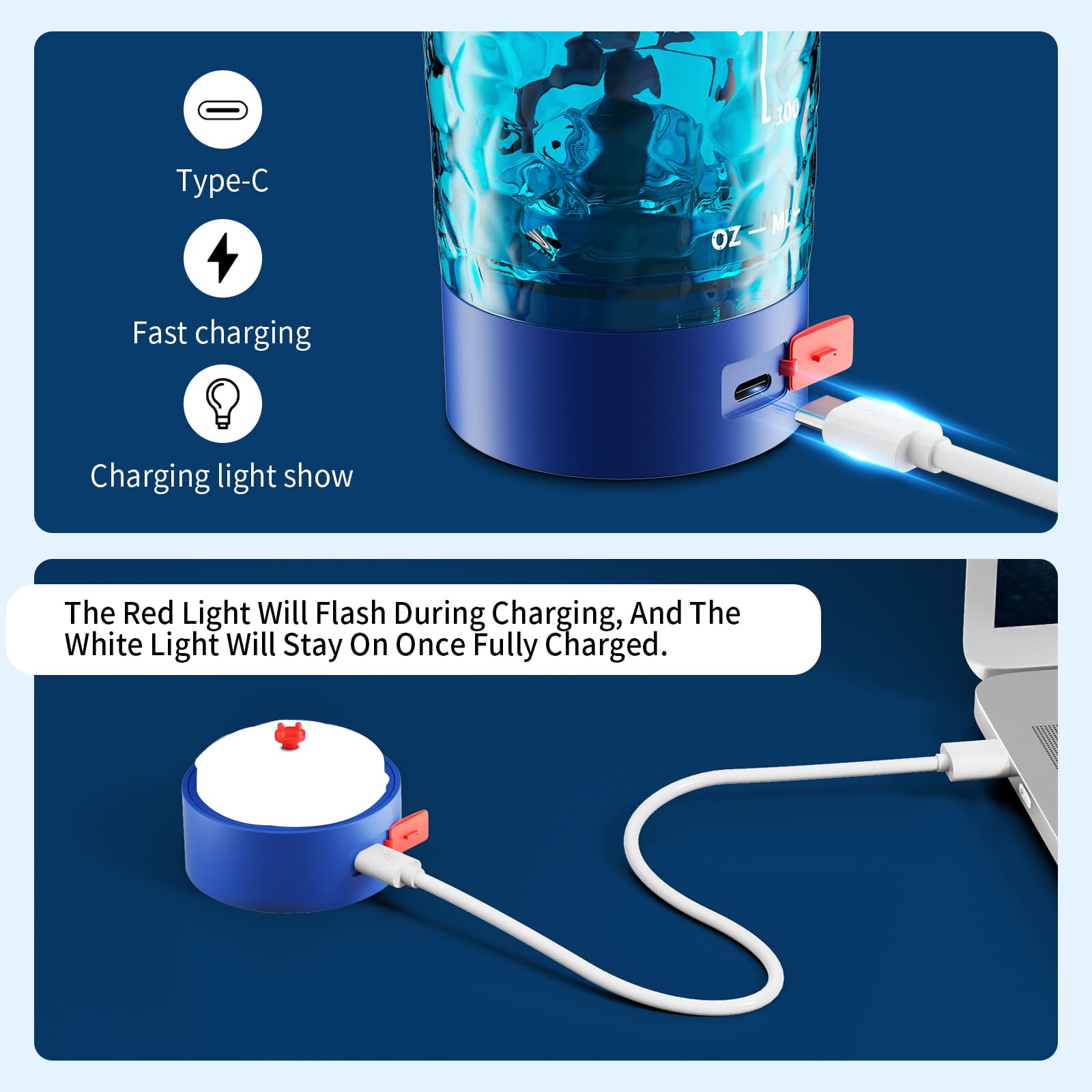 Blue Fans-One shaker cup designed for portable protein shakes