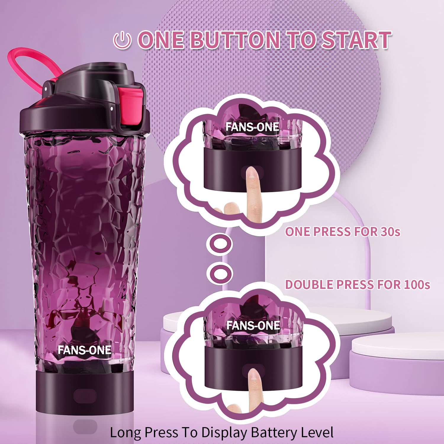 FANS-ONE detachable motor base enables versatile portable blending
