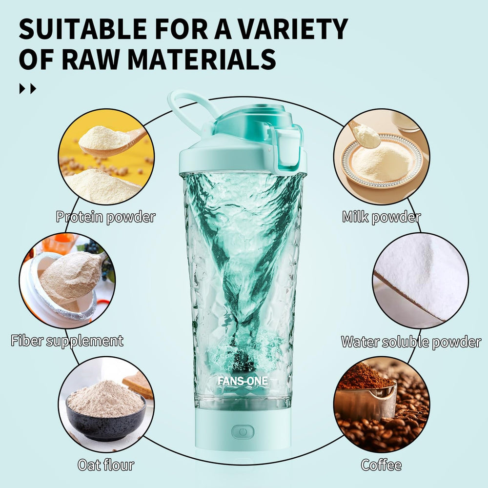 FANS-ONE bottle offers two blending modes for quick, smooth mixes.