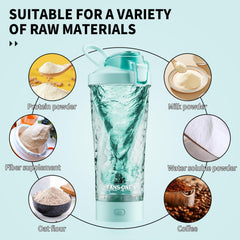 FANS-ONE bottle offers two blending modes for quick, smooth mixes.