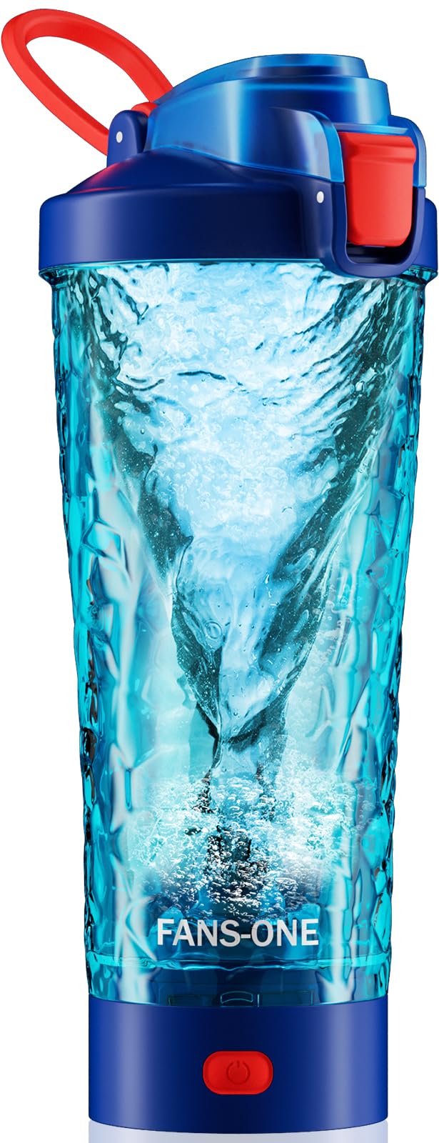 Fans-One electric shaker bottle with lockable lid for leak-free transport