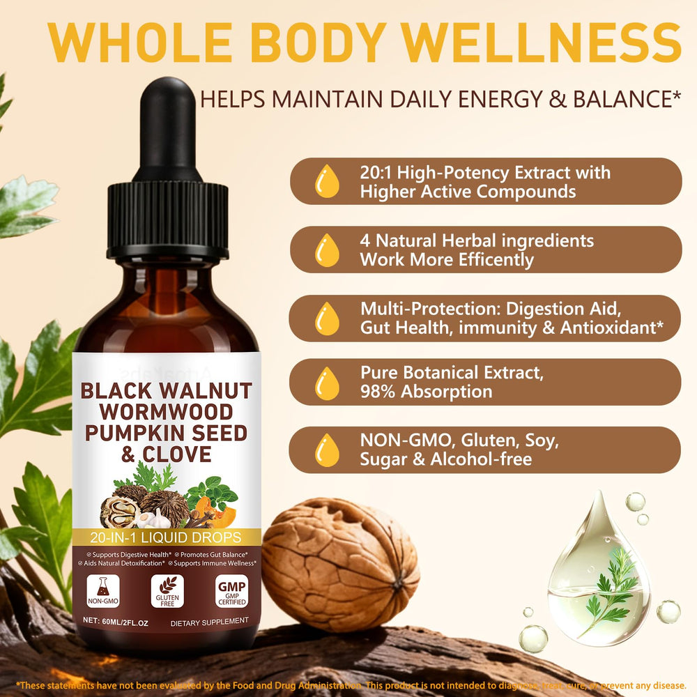 Fanshi herbal blend close-up with Black Walnut and Clove for antioxidant support