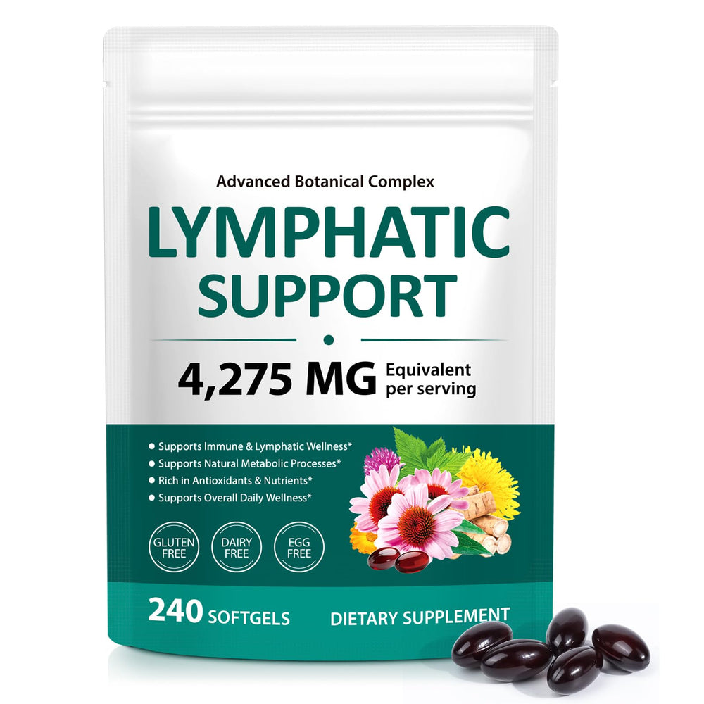 FANSHI Lymphatic Drainage bottle front showing a 21-botanical blend for daily wellness