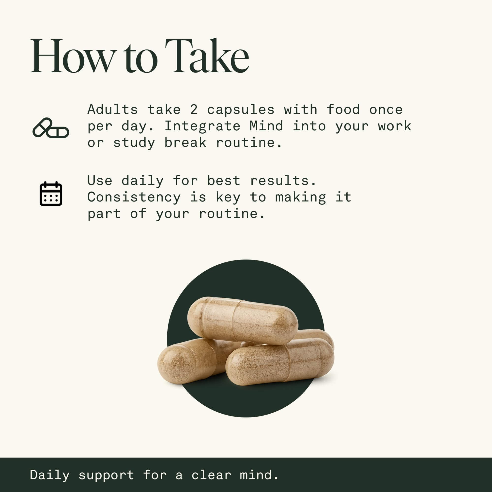 Fantastic Fungi serving size capsules for easy daily dosing.