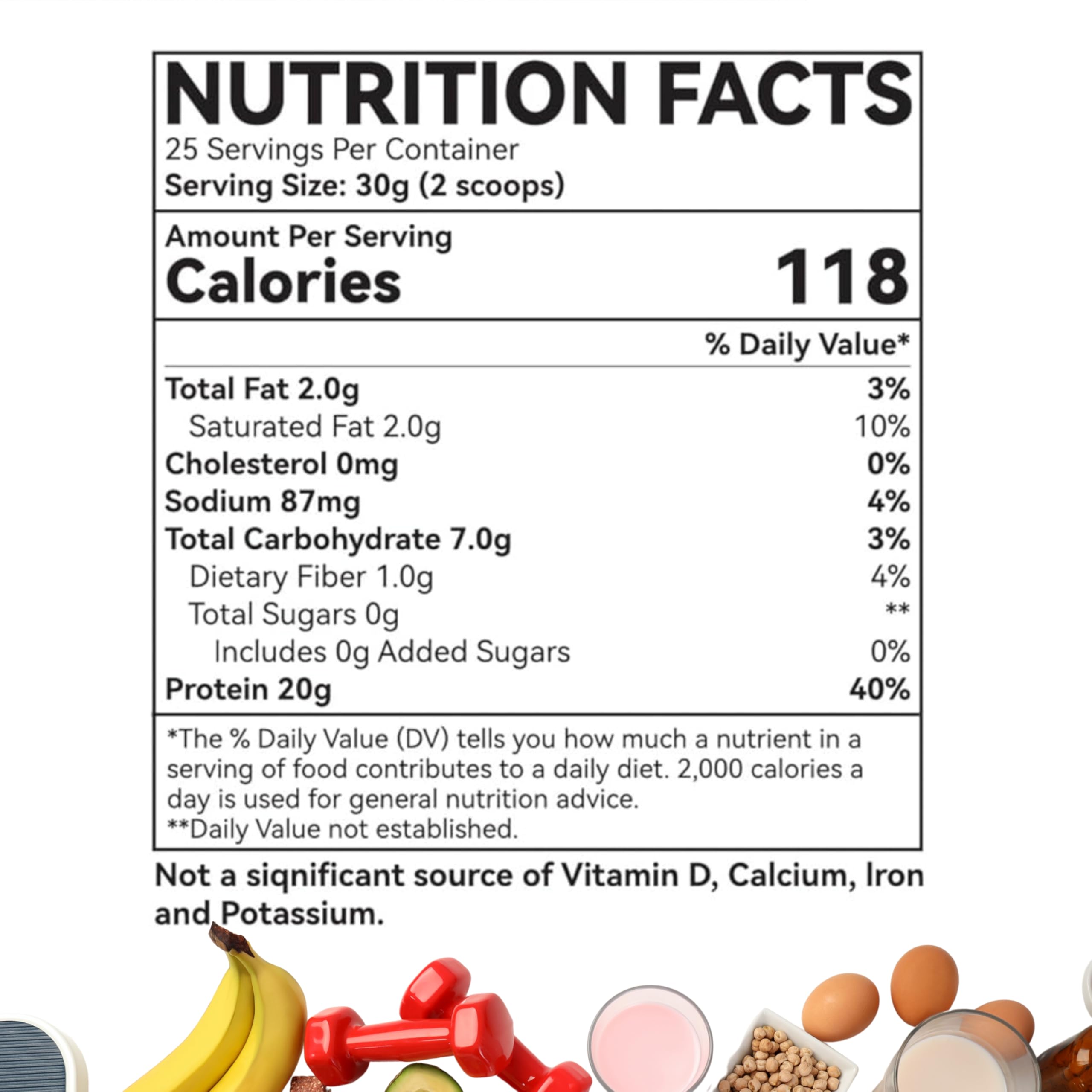 Fantastic Glem vanilla powder used in baking for protein-rich treats.