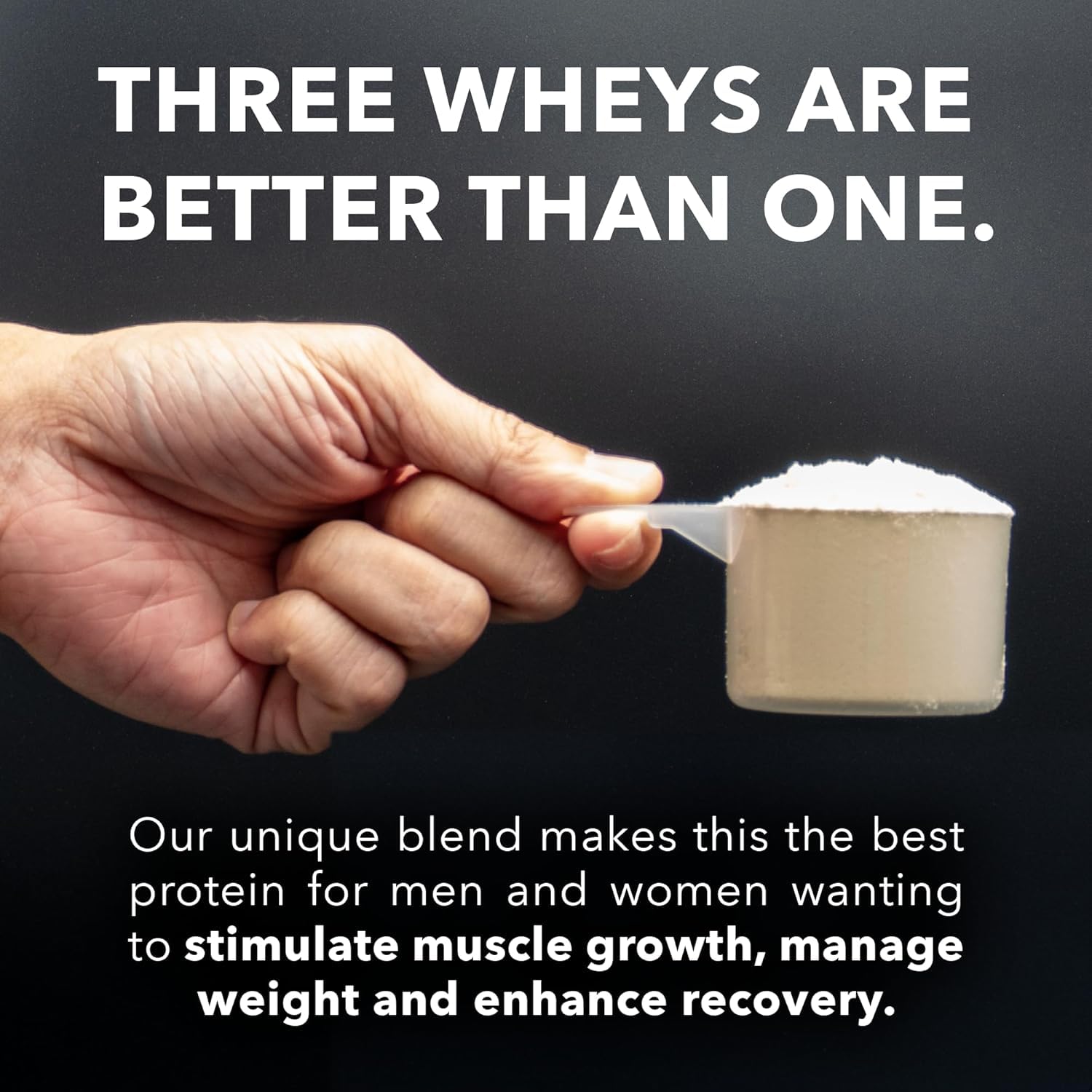 Fantastic Nutrition 3-in-1 Whey Unflavored 5lb hydrolyzed whey detail highlights digestibility.