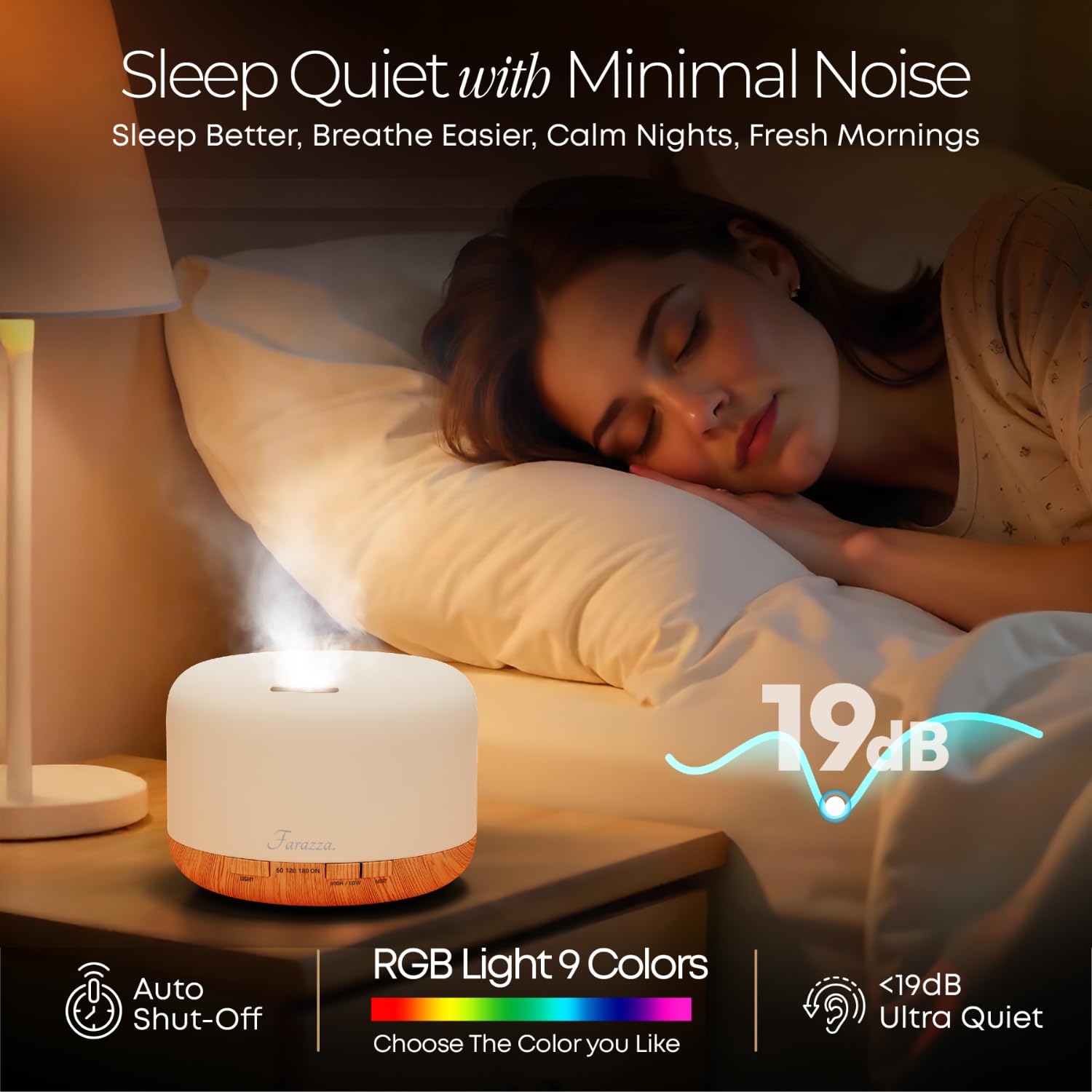 Farazza bedroom setup promoting peaceful evenings and focused daytime relaxation