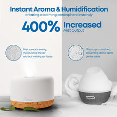 Farazza wood-grain diffuser blending stylish decor with aroma delivery