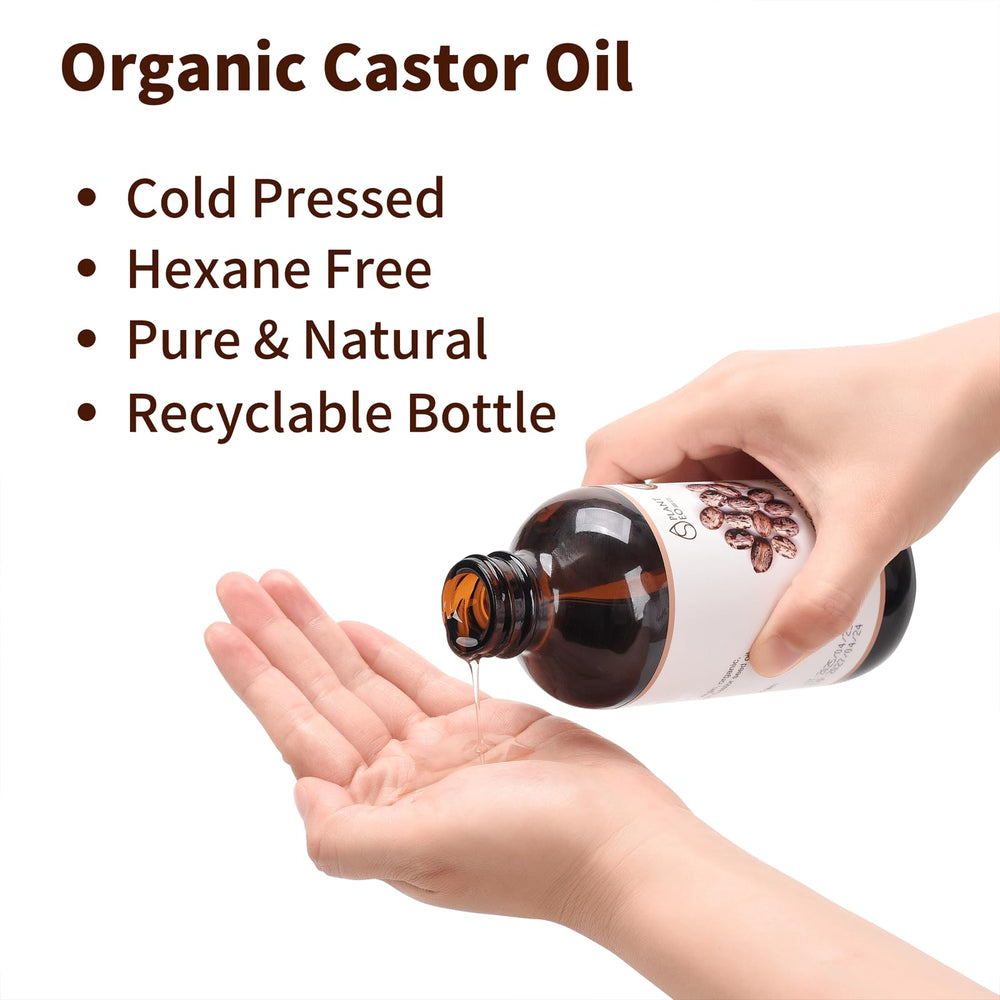 Farle castor oil pack interior layers shown for leak-proof design.