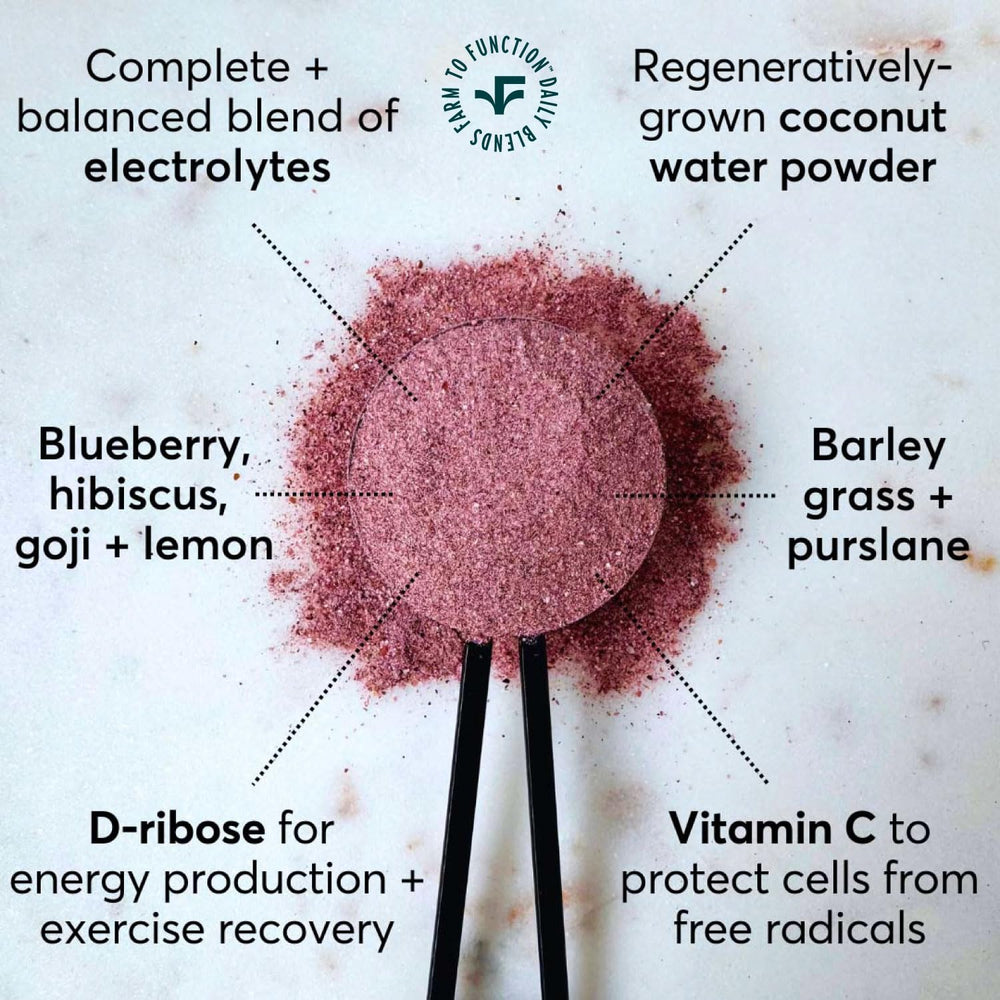 After-workout Farmana electrolyte mix in glass shows recovery potential
