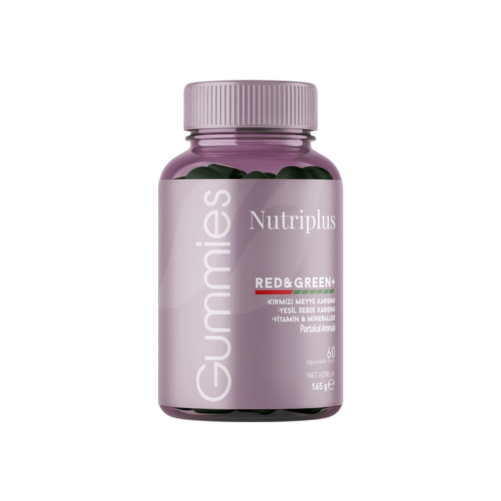 Farmasi Nutriplus Jelly Vitamins red and green bottle for immune support and energy