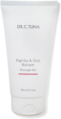 FARMASi Paprika & Chili Balsam back massage shows warming relief.