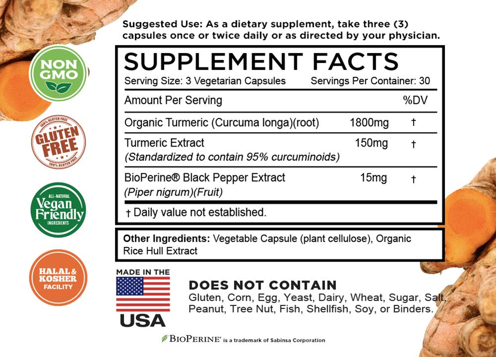 FarmHaven label notes gluten-free and dairy-free ingredients for sensitive diets.