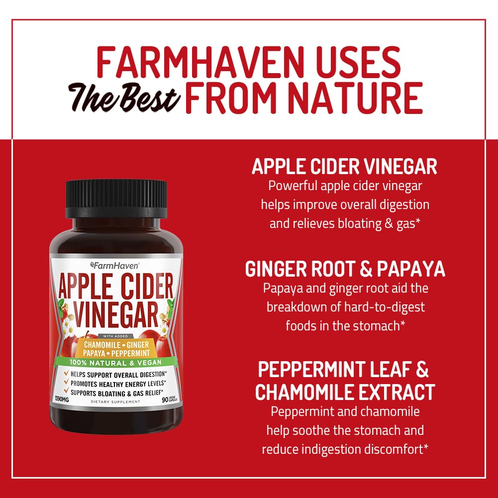 FarmHaven immune-support acv capsules with antioxidant-rich ingredients.