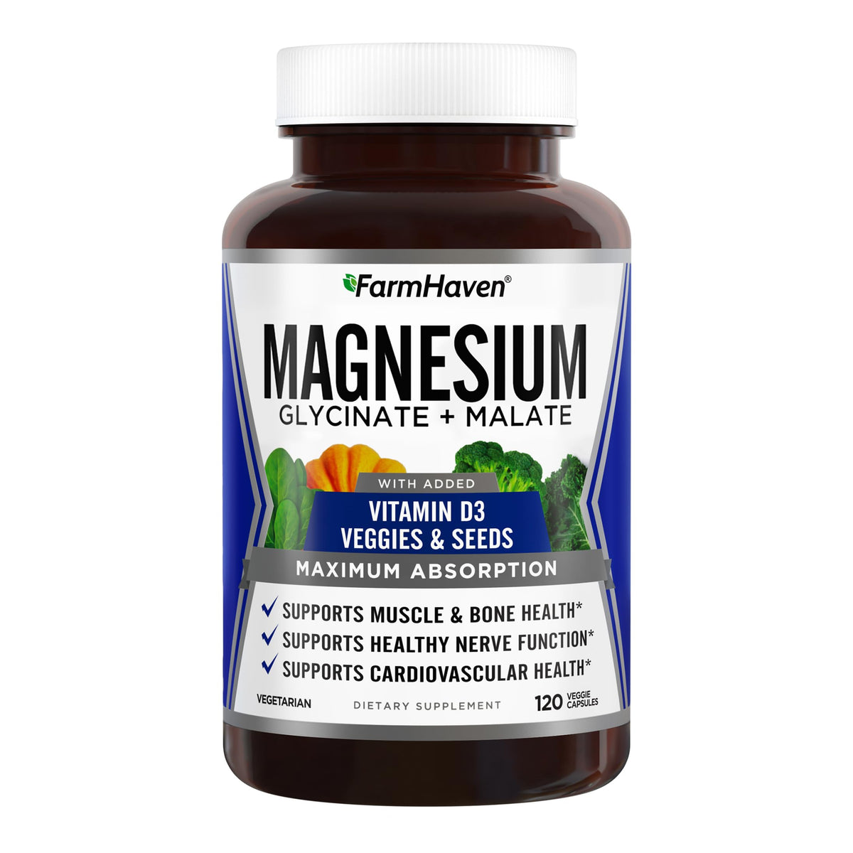 FarmHaven Magnesium Complex bottle front for daily wellness support