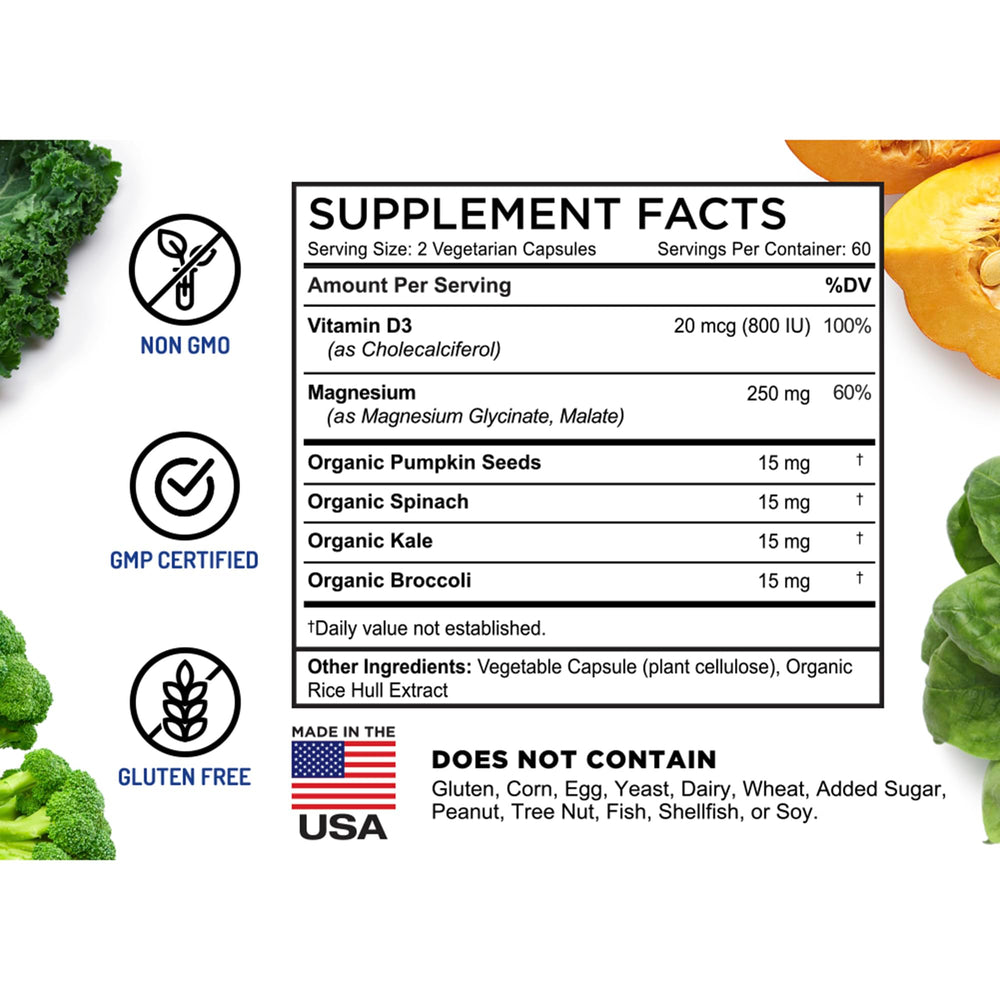 FarmHaven magnesium complex daily use cue for muscle and nerve support