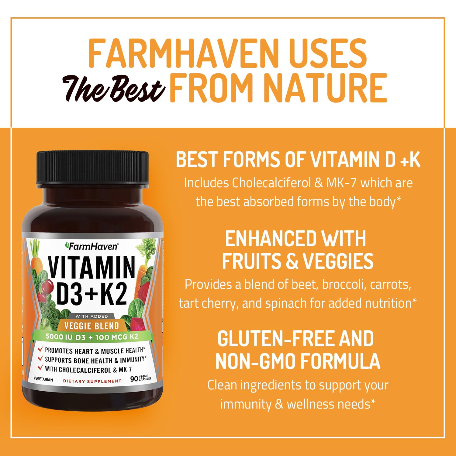 FarmHaven non-GMO vegetarian formula.