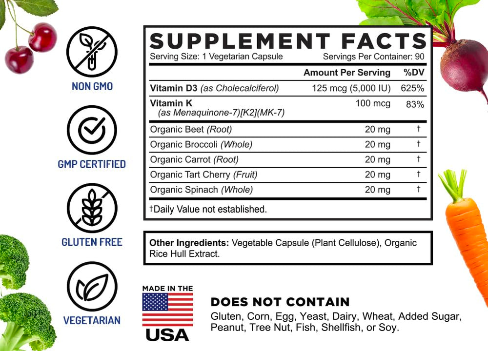 FarmHaven vegetarian capsules in plant-based formula.