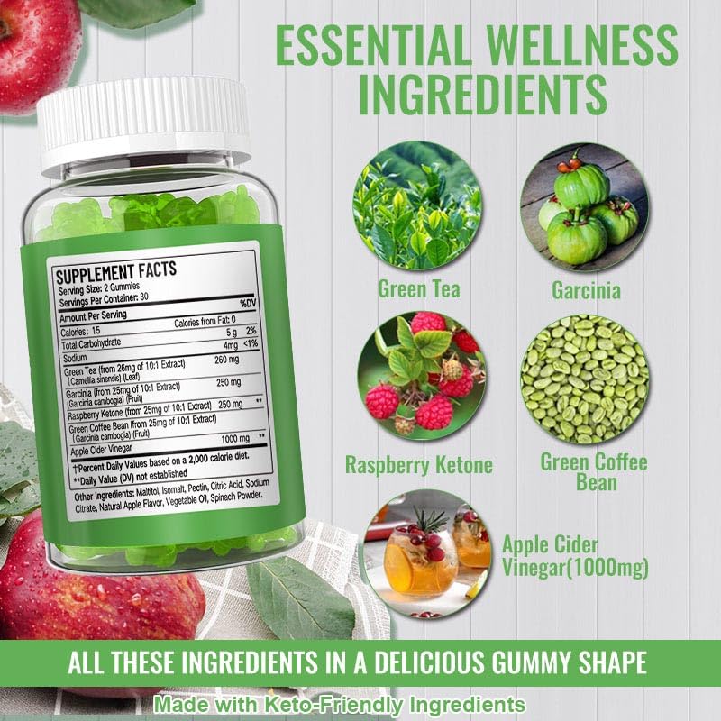 FARWIX ACV Gummies close-up of raspberry extract note and color