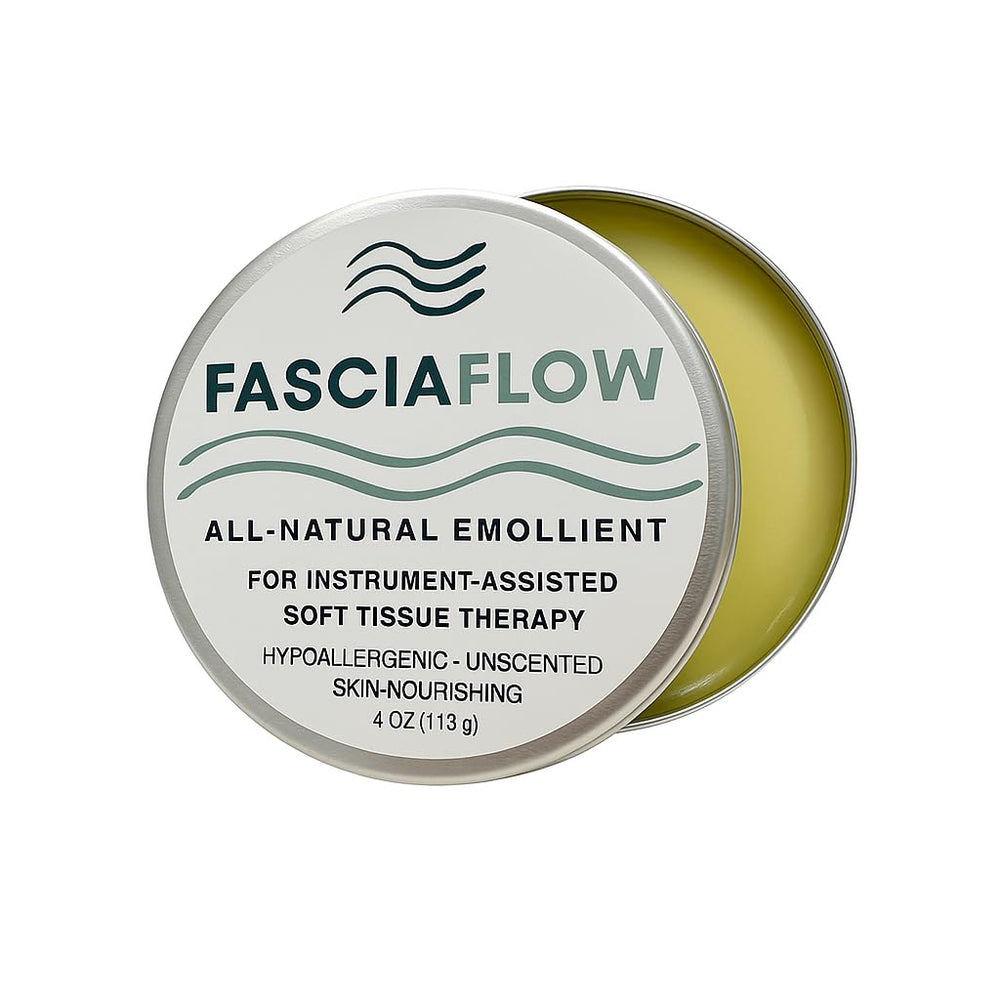 FasciaFlow post-treatment scene suggesting soothing hydration after deep tissue work.