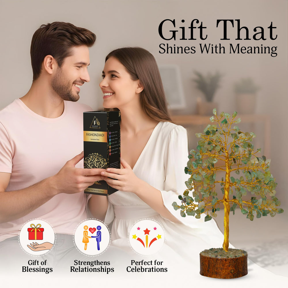 FASHIONZAADI Green Jade Chakra tree decor enhances meditation and room ambience.