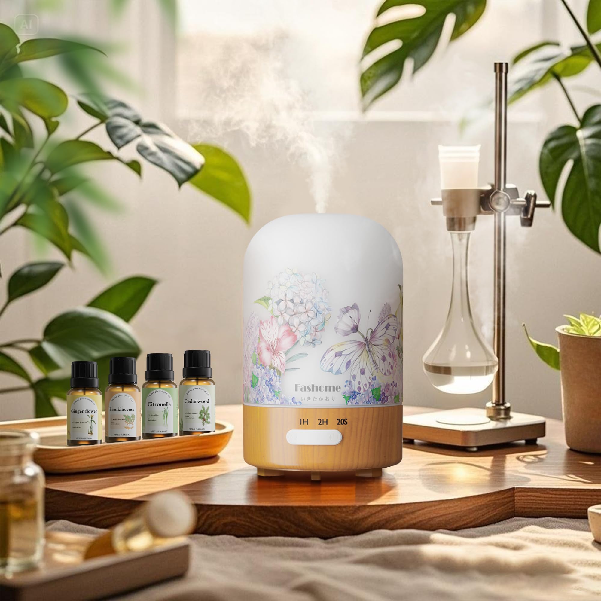 Fashome magnolia essential oil bottle for soothing floral notes in any room.