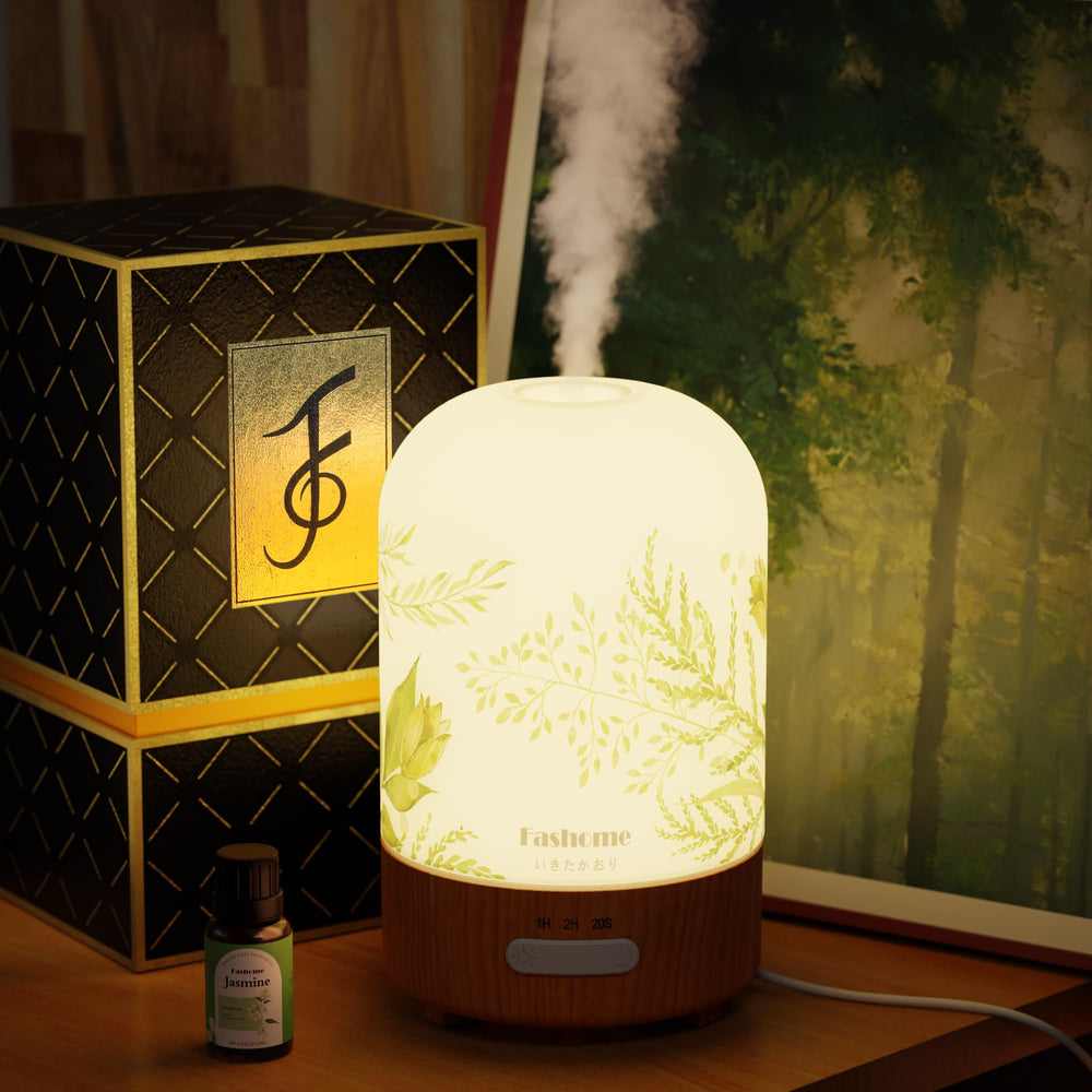 Fashome hand-blown glass diffuser 100ml with elegant design for aromatic spaces