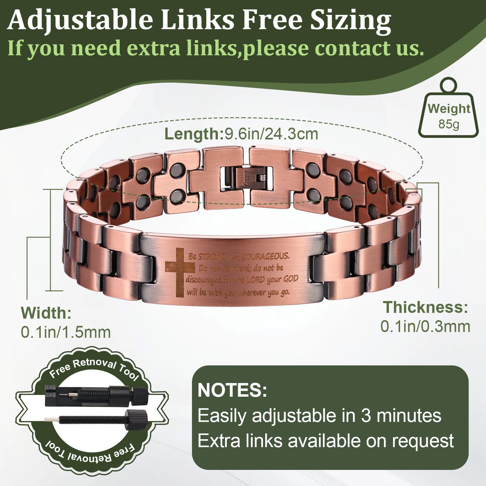 Fashtour adjustable size tool demonstrates effortless wrist fit and customizable comfort