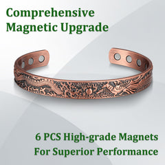 Fashtour copper bracelet highlights six magnets near the wrist
