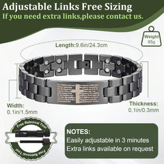 Fashtour copper magnetic cross bracelet adjustment tool in use for sizing