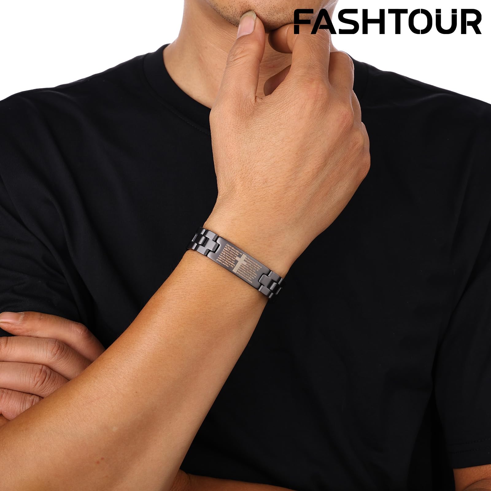 Fashtour copper magnetic cross bracelet gift box ready for gifting